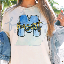 Load image into Gallery viewer, Watercolor Initial Mascot Customizable Shirt