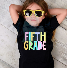 Load image into Gallery viewer, Pastel Grade Level, Teacher, Profession, ANY WORDS Customizable Shirt