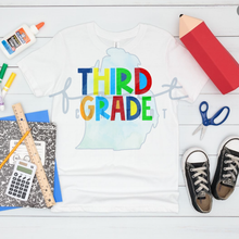 Load image into Gallery viewer, Grade Levels Primary Colors Customizable Shirt