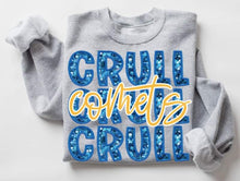 Load image into Gallery viewer, Faux Glitter Stacked School Mascot Customizable Shirt