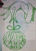 Load image into Gallery viewer, Green Guy Hand Merry Christmas