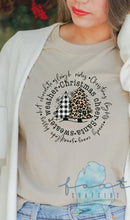 Load image into Gallery viewer, Leopard Black White Buffalo Trees Circle