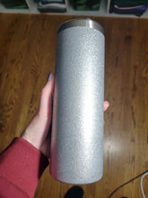 Load image into Gallery viewer, Custom 20 oz Glitter Skinny Tumbler