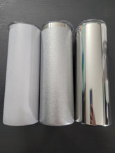 Load image into Gallery viewer, Custom 20 oz Glitter Skinny Tumbler