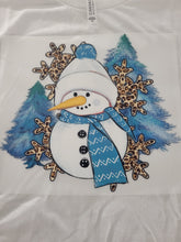 Load image into Gallery viewer, Blue Trees Snowman