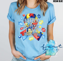 Load image into Gallery viewer, Autism Listen Learn Advocate Shirt