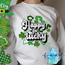 Load image into Gallery viewer, Happy Go Lucky Leopard St. Patrick's Day Shirt