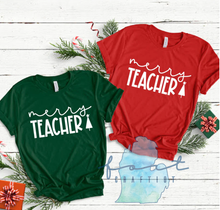 Load image into Gallery viewer, Merry Teacher White