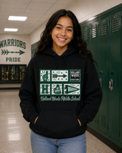 Load image into Gallery viewer, Holland Woods Middle School Warriors Spirit Stamp Collage
