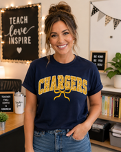Load image into Gallery viewer, Thomas Edison Chargers Gold Bow
