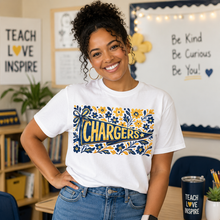 Load image into Gallery viewer, Thomas Edison Chargers Flowers Pennant
