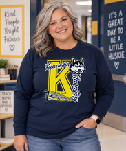 Load image into Gallery viewer, Keewahdin Elementary Little Huskies Big K Pennant
