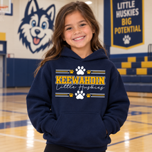 Load image into Gallery viewer, Keewahdin Elementary Little Huskies Paws and Stripes
