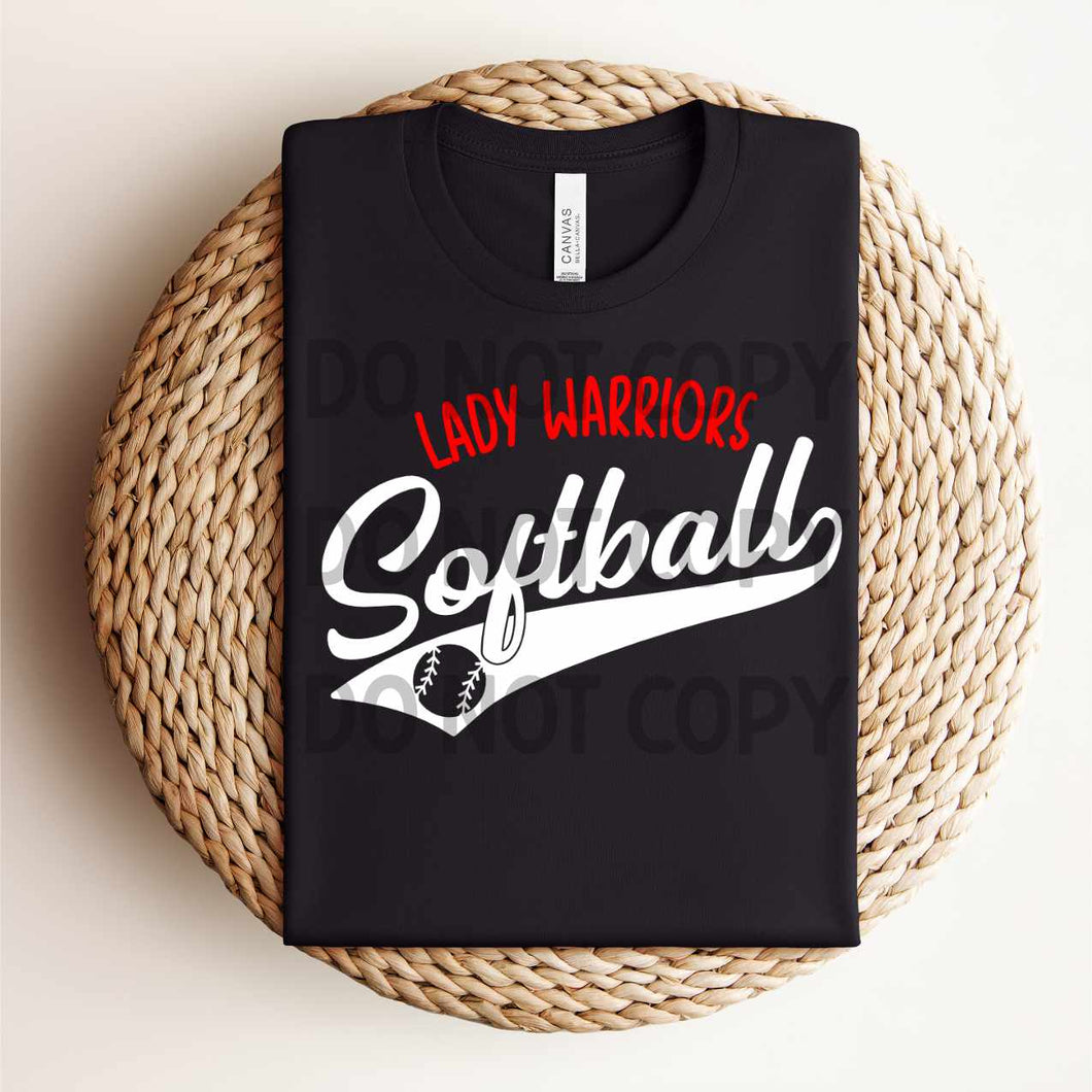 Lady Warriors Softball Swoosh