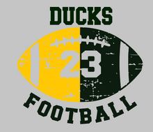 Load image into Gallery viewer, Split Distressed Mascot Football Customizable Shirt
