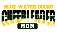Load image into Gallery viewer, Stacked Striped Family Mascot Cheer Customizable Shirt
