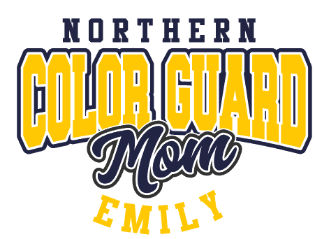 Personalized Color Guard Mom or Dad Customizable Shirt