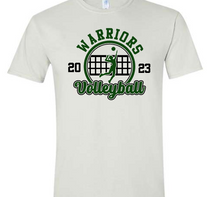 Load image into Gallery viewer, Circle Year Mascot Volleyball Customizable Shirt
