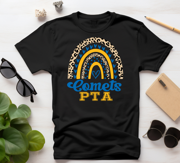 Comets PTA Leopard Rainbow