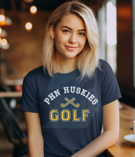 Huskies Golf Outlined