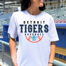 Load image into Gallery viewer, Detroit Baseball Half Orange Ball Old English D
