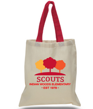 Load image into Gallery viewer, Indian Woods Elementary Economical Tote with Contrast Color Handles

