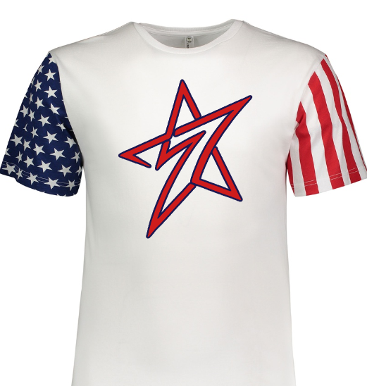 District 7 All-Stars Flag Sleeve Fan Shirt