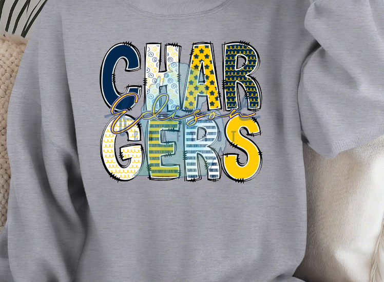 Blue and Maize Alpha Edison Chargers