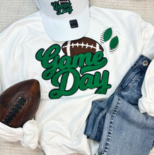 Load image into Gallery viewer, Green Game Day Chenille Football Patch
