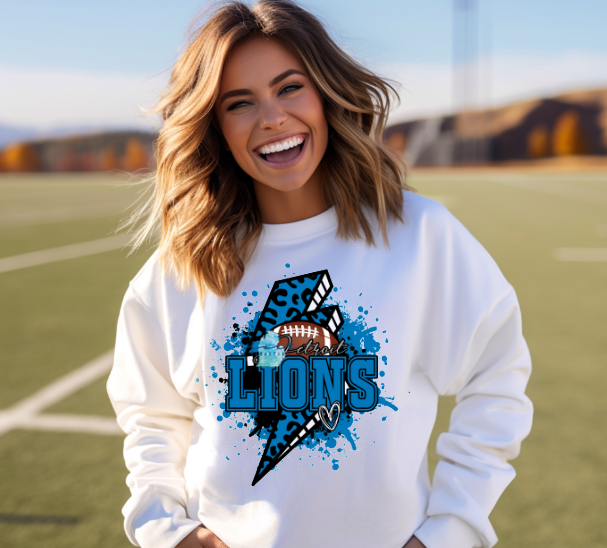 Lions Leopard Lightning Bolt