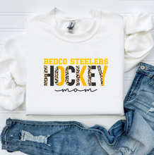 Load image into Gallery viewer, Bedco Steelers Leopard Hockey Mom (sis, etc)
