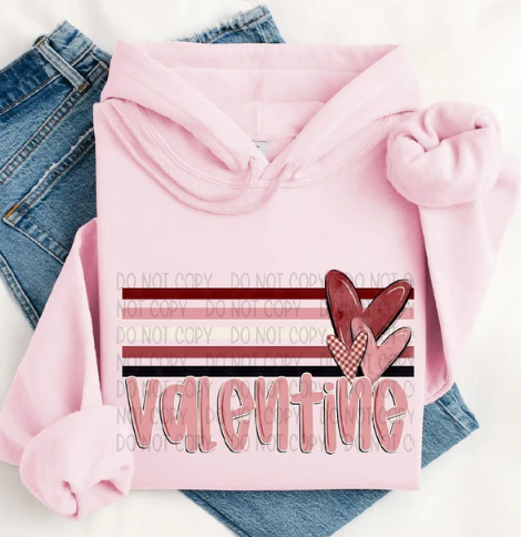 Valentine's Day Retro Stripes