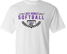 Load image into Gallery viewer, Lady Rebels Softball With Base Stitches
