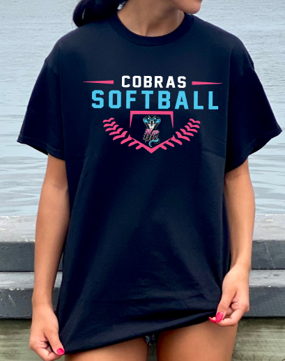 Kimball Cobras Softball Unisex Gildan Softstyle T-Shirt