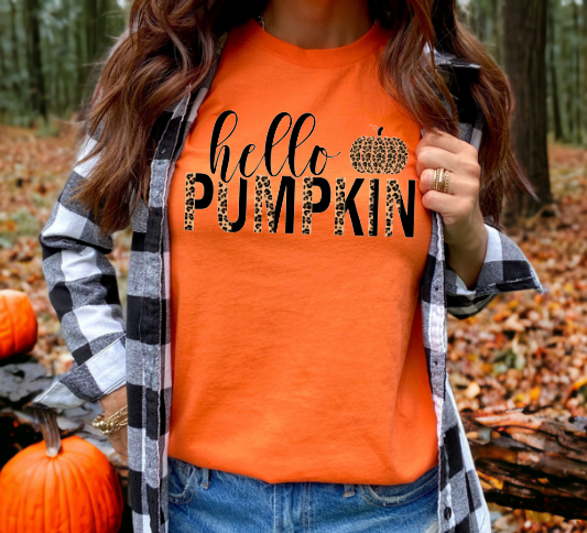 Hello Pumpkin Leopard Split
