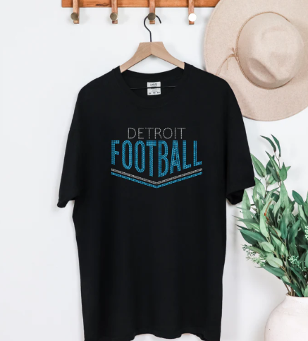 Detroit Football Sparkle (flat sequins)