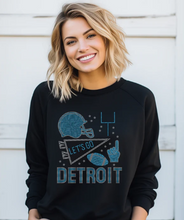 Load image into Gallery viewer, Detroit Football Collage Sparkle (flat sequins)
