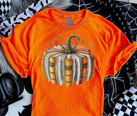 Pumpkin Made Of Books