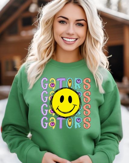 Garfield Gators Bright Stacked Smiley