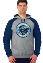 Load image into Gallery viewer, Port Huron Jayhawks Color Blocked Raglan Hoodie
