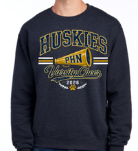Load image into Gallery viewer, 2026 PHN Huskies Varsity Cheer Crewneck Pre-Order
