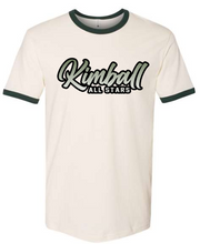 Load image into Gallery viewer, District 7 All-Stars Baseball Ringer Sleeve Fan Shirt
