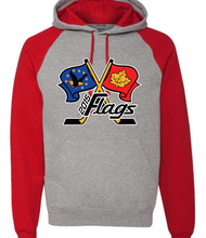 Load image into Gallery viewer, Port Huron Flags Color Blocked Raglan Hoodie
