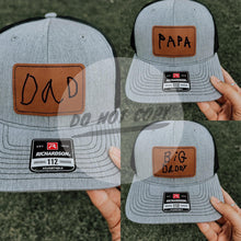 Load image into Gallery viewer, Custom Leather Patch Trucker Hat
