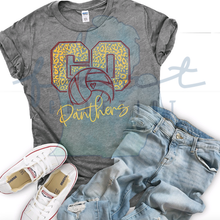 Load image into Gallery viewer, Leopard GO Volleyball Customizable Shirt
