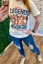 Load image into Gallery viewer, Legends Never Die DTG Comfort Colors Sand Tee
