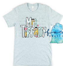 Load image into Gallery viewer, Back To School Alpha Teacher/Student Customizable Shirt
