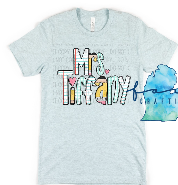 Back To School Alpha Teacher/Student Customizable Shirt