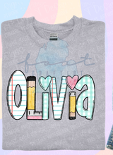 Load image into Gallery viewer, Back To School Alpha Teacher/Student Customizable Shirt
