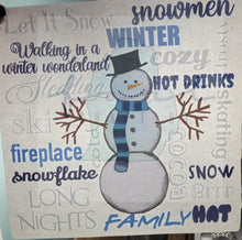 Load image into Gallery viewer, Snowman Typography
